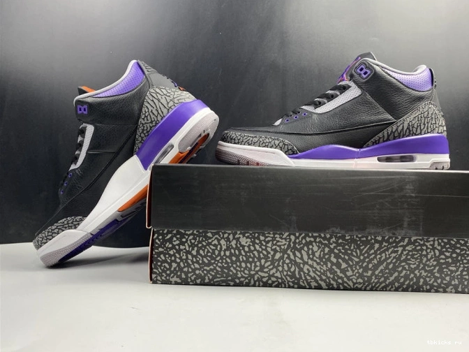 Cheap TB 050 3 Court Jordan Black CT8532 Air Retro Purple 0707